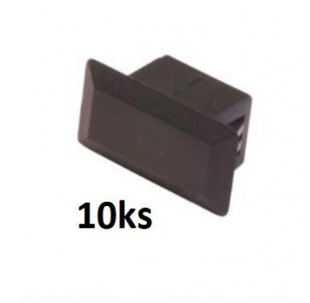 Záslepka do optické vany SC - simplex, plastová, černá - 10 ks