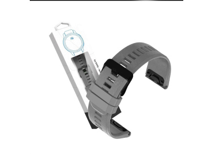 RhinoTech řemínek pro Garmin QuickFit sportovní silikonový 26mm šedý RhinoTech řemínek pro Garmin QuickFit sportovní silikonový 26mm šedý