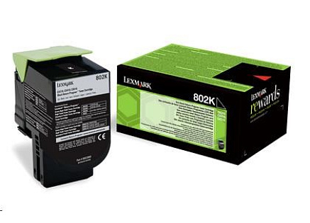 LEXMARK černý toner 802K pro CX310/410/510 z programu Lexmark Return (1 000 stran)