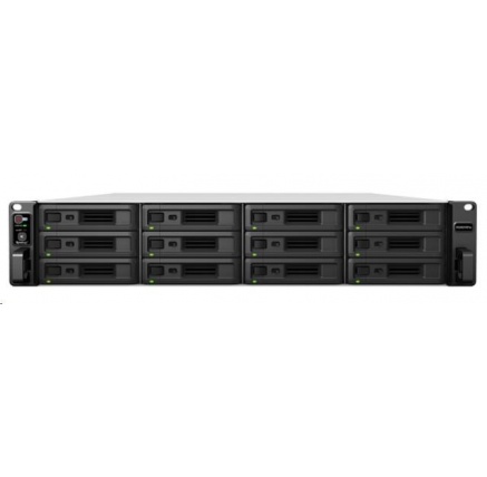 Synology RS3621RPxs RackStation (6C/XeonD-1531/2,2-2,7GHz/8GBRAM/12xSATA/2xUSB3.2/4xGbE/2xPCIe/RP)