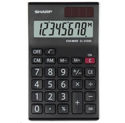 SHARP kalkulačka - EL-310ANWH - černá