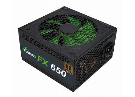 EVOLVEO FX 650 , zdroj 650W ATX, 14cm, tichý, 80+ bronze, bulk, záruka 3 roky