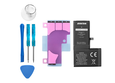 AVACOM Baterie pro Apple iPhone X - vysokokapacitní, Li-Ion 3,82V 3210mAh (náhrada 616-00346) AVACOM Baterie pro Apple iPhone X - vysokokapacitní, Li-Ion 3,82V 3210mAh (náhrada 616-00346)