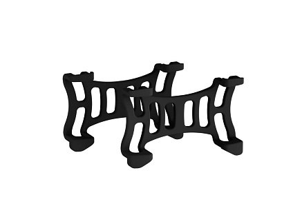 Tractive GPS DOG 6 - gumové spony, černá