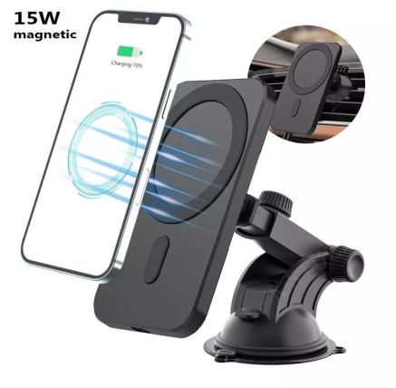 1stCOOL bezdrátová QI nabíječka 15W, magnetická, do auta, MagSafe kompatibilní, černá 1stCOOL bezdrátová QI nabíječka 15W, magnetická, do auta, MagSafe kompatibilní, černá