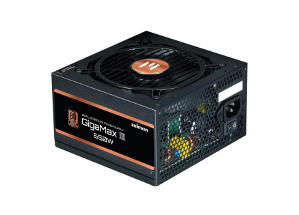 ZALMAN zdroj Gigamax III, 650W, 120mm, 80Plus Bronze, Semimodulární, ATX 3.0, černá ZALMAN zdroj Gigamax III, 650W, 120mm, 80Plus Bronze, Semimodulární, ATX 3.0, černá
