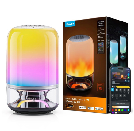 Govee Table Lamp 2 RGBW Akumulátorová lampa s reproduktorem - zvuk od JBL