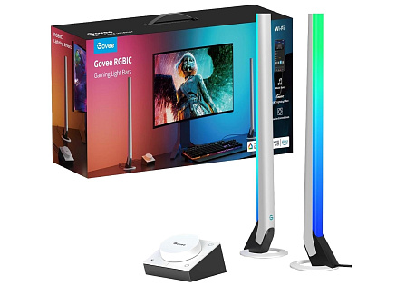 Govee Smart Gaming WiFi LED Panely + Smart Dual ovladač White