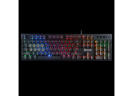 A4tech Bloody Klávesnice B500N, herní klávesnice, mechanická, drátová, Mecha-Like Switch, CZ/SK, Černá