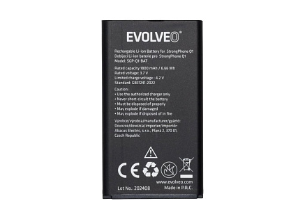 EVOLVEO originální baterie 1800 mAh pro StrongPhone Q1