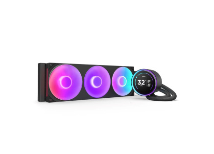 NZXT vodní chladič Kraken 360 ELITE RGB / 3x120mm RGB fan / 4-pin PWM / LCD disp. / 6 let NZXT vodní chladič Kraken 360 ELITE RGB / 3x120mm RGB fan / 4-pin PWM / LCD disp. / 6 let