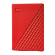 BAZAR - WD My Passport Portable 2TB, Externí HDD, USB 3.0, červená (Bez příšlušenství)