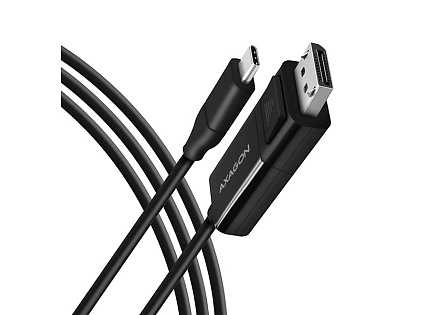 AXAGON RVC-DPC, USB-C -> DisplayPort redukce / kabel 1.8m, 4K/60Hz AXAGON RVC-DPC, USB-C -> DisplayPort redukce / kabel 1.8m, 4K/60Hz
