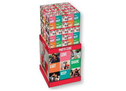 Canon foto-papír Creative pack white display 125 ks 5x5 PP-201 (40 obr.) + akrylový fotorámeček