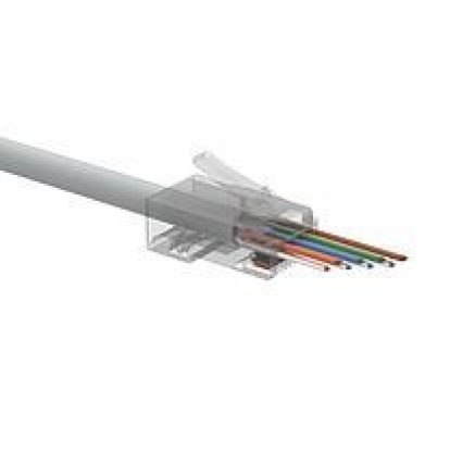Solarix Univerzální EASY konektor RJ45 CAT6 UTP 8p8c na drát i licnu / 100 ks SXRJ45-6-UTP-EASY Solarix Univerzální EASY konektor RJ45 CAT6 UTP 8p8c na drát i licnu / 100 ks SXRJ45-6-UTP-EASY