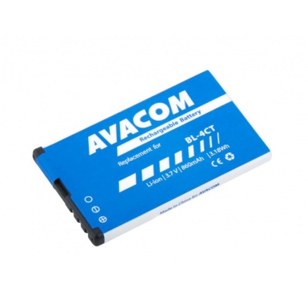 AVACOM baterie do mobilu Nokia 5310 XpressMusic Li-Ion 3,7V 860mAh (náhrada BL-4CT) AVACOM baterie do mobilu Nokia 5310 XpressMusic Li-Ion 3,7V 860mAh (náhrada BL-4CT)