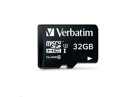 VERBATIM MicroSDHC karta 32GB Pro, U3 + adaptér