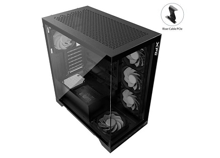 ADATA XPG case INVADER X Mid-Tower, bez zdroje, 5x 120mm Fan, Černá ADATA XPG case INVADER X Mid-Tower, bez zdroje, 5x 120mm Fan, Černá