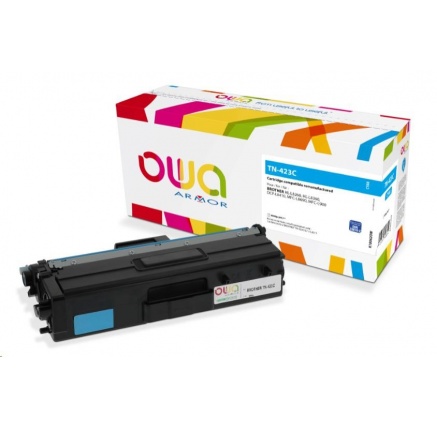 OWA Armor toner pro BROTHER HL-L 8260, 4.000 str., kom. s TN423C modrá/cyan OWA Armor toner pro BROTHER HL-L 8260, 4.000 str., kom. s TN423C modrá/cyan