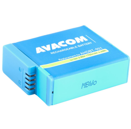 AVACOM náhradní baterie GoPro AHDBT-901 Li-Ion 3.85V 1720mAh 6.6Wh AVACOM náhradní baterie GoPro AHDBT-901 Li-Ion 3.85V 1720mAh 6.6Wh