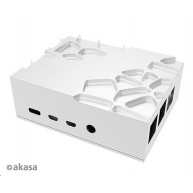 AKASA case Gem Pro, pro Raspberry Pi 4 Model B, stříbrná