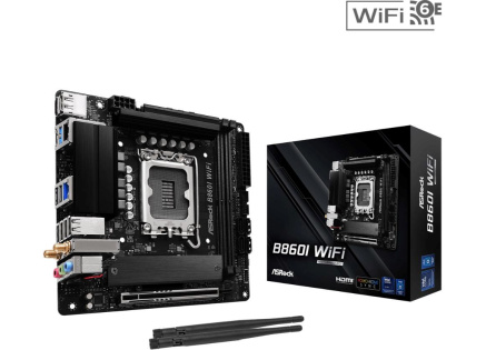 ASRock MB Sc LGA1851 B860I WiFi, Intel B860, 2xDDR5, 1xDP, 1xHDMI, WiFi, Mini-ITX