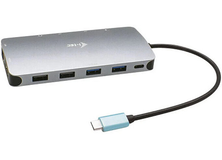 i-tec USB-C Metal Nano 3x Display Docking Station, Power Delivery 100 W