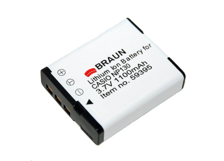 Braun akumulátor CASIO NP-130, 1100mAh
