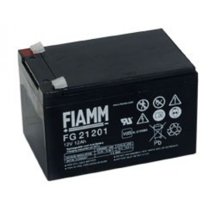 Baterie - Fiamm FG21201 (12V/12,0Ah - Faston 187), životnost 5let Baterie - Fiamm FG21201 (12V/12,0Ah - Faston 187), životnost 5let