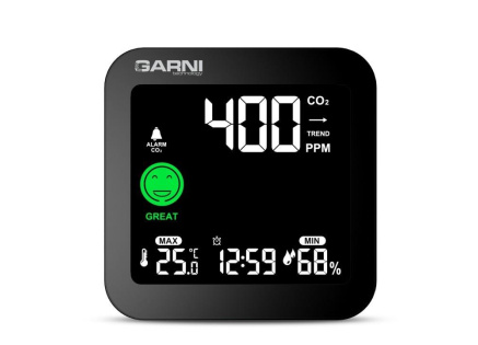 GARNI 201 OneCare - Měřič CO2 (kysličníku uhličitého) GARNI 201 OneCare - Měřič CO2 (kysličníku uhličitého)