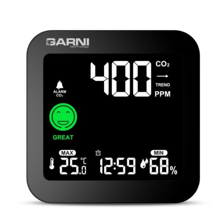 GARNI 201 OneCare - Měřič CO2 (kysličníku uhličitého) GARNI 201 OneCare - Měřič CO2 (kysličníku uhličitého)