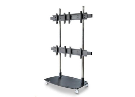 Pojízdný stojan na 4 TV 37"-55" s nosností 160kg, EDBAK TR6-22