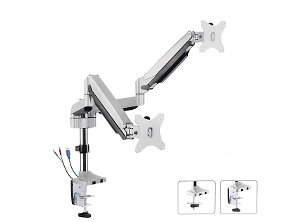 Profesionální stolní držák 2 monitorů Fiber Mounts M7C66 Profesionální stolní držák 2 monitorů Fiber Mounts M7C66