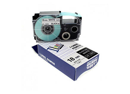 Xerox kompatibilní páska s Casio XR-18WE1, 18mm x 8m, černý tisk / bílý podklad - ALLPRINT Xerox kompatibilní páska s Casio XR-18WE1, 18mm x 8m, černý tisk / bílý podklad - ALLPRINT