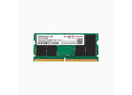 TRANSCEND SODIMM DDR5 16GB 4800MHz JM 1Rx8 2Gx8 CL40 1.1V TRANSCEND SODIMM DDR5 16GB 4800MHz JM 1Rx8 2Gx8 CL40 1.1V