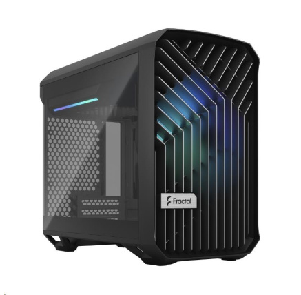 FRACTAL DESIGN skříň Torrent Nano RGB Black TG Light Tint, USB 3.1 Type-C, 2x USB 3.0, bez zdroje, mITX FRACTAL DESIGN skříň Torrent Nano RGB Black TG Light Tint, USB 3.1 Type-C, 2x USB 3.0, bez zdroje, mITX