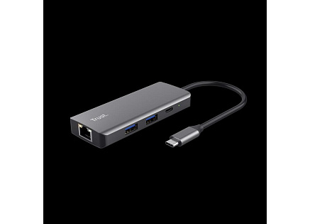 TRUST adaptér DALYX, 6-in-1 USB-C Multi-Port Adapter