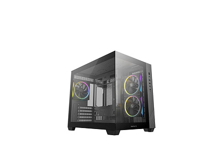 DEEPCOOL Case CG330 3F, mATX, Průhledná bočnice, 3x120mm ARGB Fan, černá