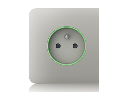 Ajax  SideCover (smart) - Boční kryt zásuvky, horizontální, ústřicová