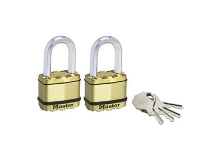 Master Lock Mosazný visací zámek  Excell - 50mm (2 ks / blistr)
