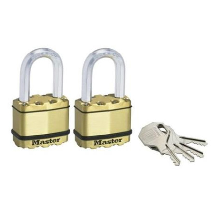 Master Lock Mosazný visací zámek  Excell - 50mm (2 ks / blistr)
