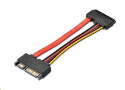 PREMIUMCORD Kabel SATA + napájení prodlužovací k HDD, 15cm