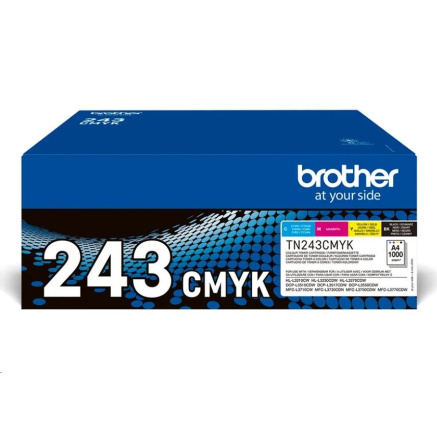 BROTHER Toner TN-243CMYK - PRO HLL3210 HLL3270 DCPL3510 DCPL3550 MFCL3730 MFCL3770 - cca 1000stran SADA BROTHER Toner TN-243CMYK - PRO HLL3210 HLL3270 DCPL3510 DCPL3550 MFCL3730 MFCL3770 - cca 1000stran SADA