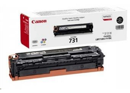 Canon TONER  CRG-731BK černá pro i-SENSYS LBP7100Cn, LBP7110Cw, MF623Cn, MF628Cw, MF8230Cn, MF8280Cw (1400 str.)