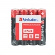 VERBATIM Alkalické baterie AAA, 4 Pack - Shrink, LR3