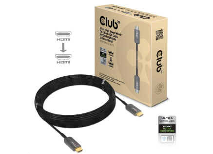 Club3D Kabel Ultra Rychlý HDMI™ Certifikovaný AOC Kabel 8K60Hz, 4K120Hz, 10m