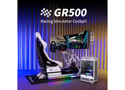 THERMALTAKE Závodní kokpit GR500 Racing Simulator Cockpit, Bílá