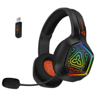 CONNECT IT Herní sluchátka s mikrofonem BIOHAZARD Blast, Bezdrátové RF 2.4GHz a Bluetooth, černá