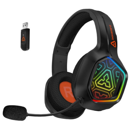 CONNECT IT Herní sluchátka s mikrofonem BIOHAZARD Blast, Bezdrátové RF 2.4GHz a Bluetooth, černá CONNECT IT Herní sluchátka s mikrofonem BIOHAZARD Blast, Bezdrátové RF 2.4GHz a Bluetooth, černá