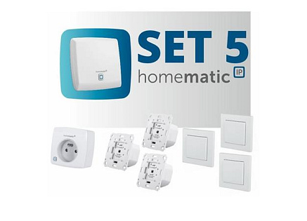 Homematic IP Sada osvětlení (s možností stmívání) - HmIP-SET5 Homematic IP Sada osvětlení (s možností stmívání) - HmIP-SET5